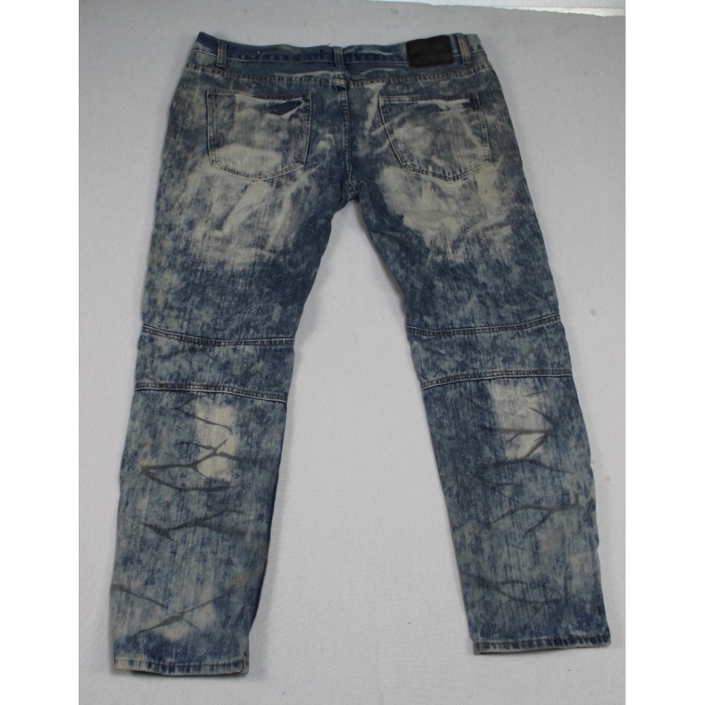 GS-115 Men Blue Jeans Distressed Casual Denim Size 38X29